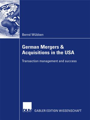 cover image of German Mergers & Acquisitions in the USA